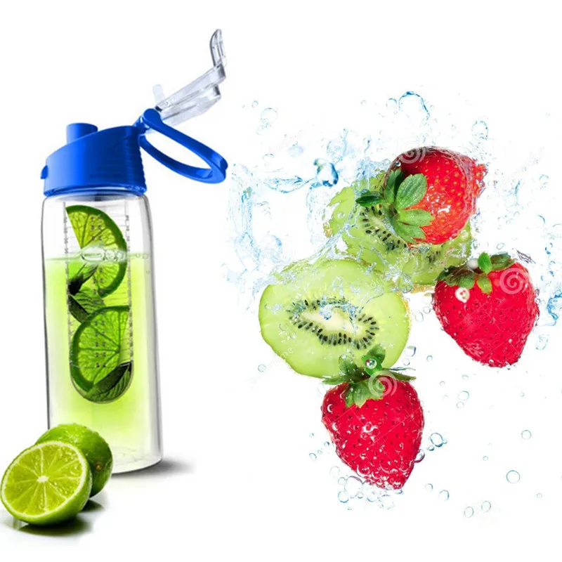 800ml Lemon Juice Plastic BPA Detox Water Bottle Fruit Infuser Outdoor Cycling Water Bottle