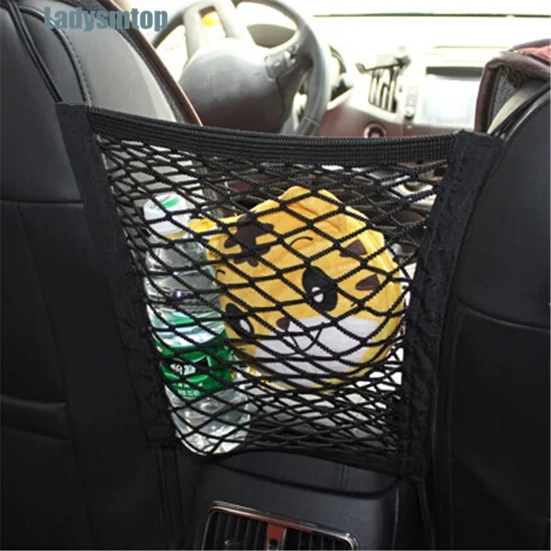 

Ladysmtop Car Trunk Seat Net bag Pocket Case For Hyundai Accent ix35 iX45 iX25 Creta i20 i30 Sonata Verna Solaris Elantra