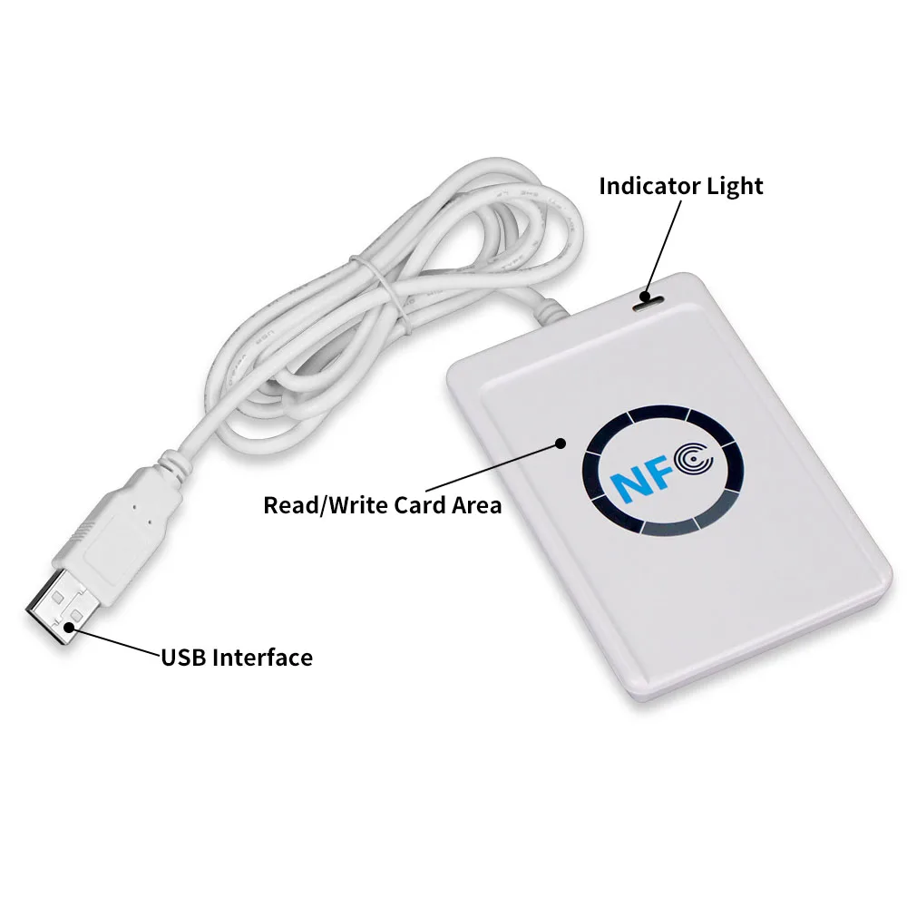 RFID считыватель карт писатель RFID Копир Дубликатор Программист клон бесплатное программное обеспечение USB 13,56 МГц M1 карты UID записываемые брелки ACR122U