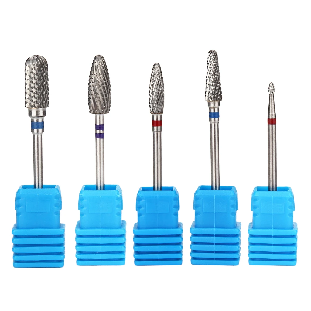 Anti-corrosion Nail Files Drill Bits Manicure Gels Removal Electric Carbide Polishing Head Set 2.35mm