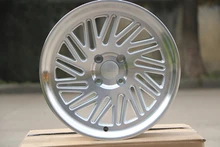 Escalonada estilo 16x. 7.0/8.0 ET30/25 4×100 Prata Rosto Usinado jantes em liga leve jantes W023