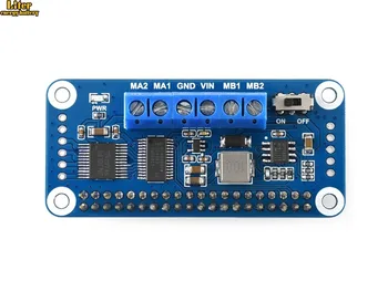 

Motor Driver HAT for Raspberry Pi Zero/Zero W/Zero WH/2B/3B/3B+, I2C Interface,Onboard PCA9685 chip
