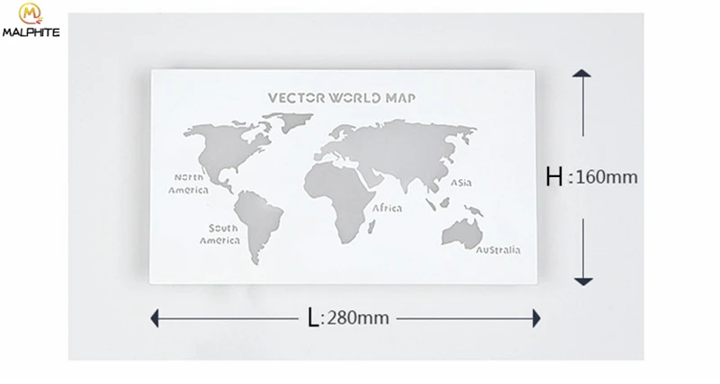 Современная Карта мира LED гладить Настенные светильники коридор прохода висит настенные светильники в гостиной интерьер ванной комнаты деко светодиодные светильники