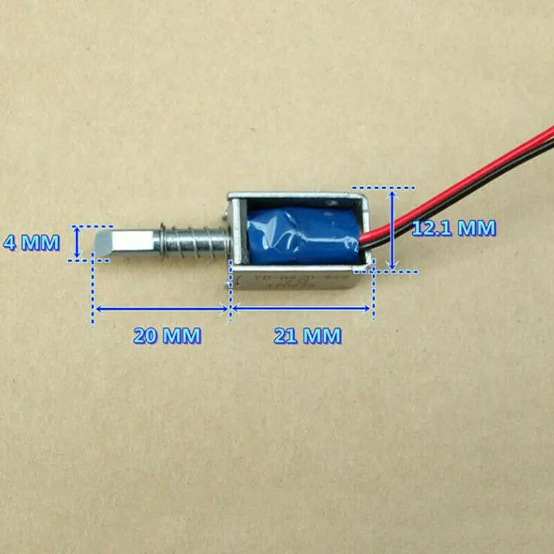 DC 5 V-6 V пуш-ап рамка всасывание Тип мини Электромагнит постоянного тока микро Электрический магнит ход 3,5 мм