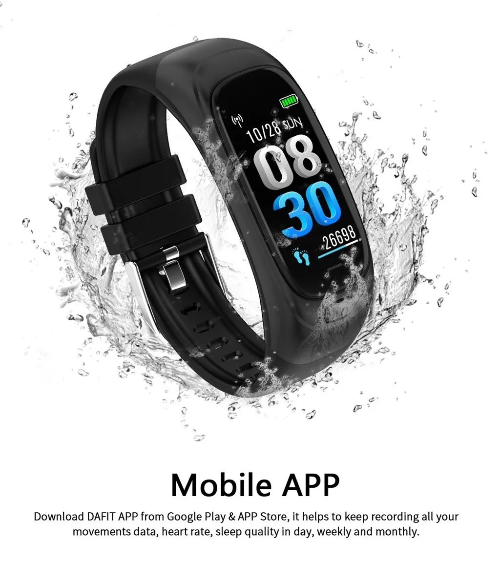Beautyss Smart Bracelet 32G U Disk Heart Rate Band Sleep Monitor Blood Pressure Fitness Waterproof amazfit bip Sport Band