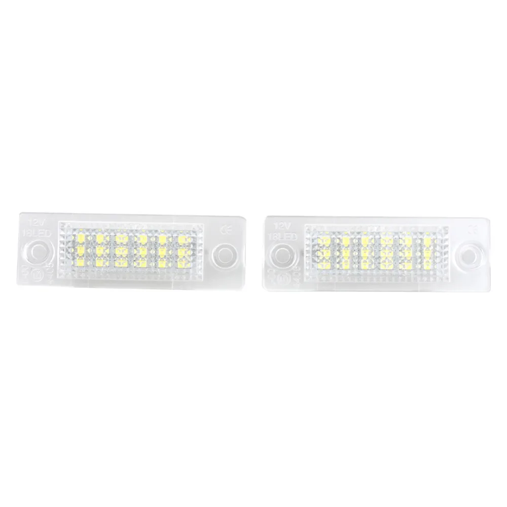 

1 Pair LED Car Auto License Number Plate Light Lamp For VW Caddy Transporter Golf Error Free 2016 New A24