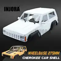INJORA Hard พลาสติก 275mm ฐานล้อ Cherokee Body Shell สำหรับ 1/10 RC Rock Crawler D90 TF2 MST