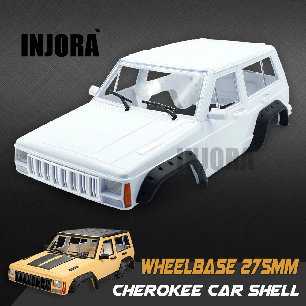 INJORA Hard Plastic 275mm Wheelbase Body Shell for 1/10 RC Rock Crawler D90 TF2 MST INJORA Hard Plastic 275mm Wheelbase Body Shell for 1/10 RC Rock Crawler D90 TF2 MST