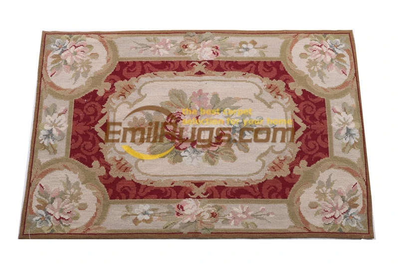 Французский ковер Aubussen, вышитый на прямоугольной ретро-ковер, большой ковер для гостиной