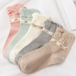 10 пара/лот anyongzu носок природных Цвет хлопковые носки с широким месяц для беременных женщин пузырь небольшой Suihua 23 см-25 см Mix