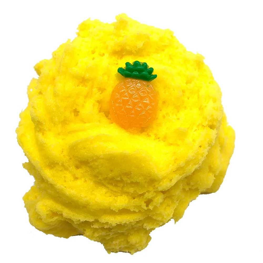 Slime Mud Fluffy Floam Stress Relief Toy Ananas Scented Sludge Toys Gift Kids Clay for Arts Crafts | Игрушки и хобби