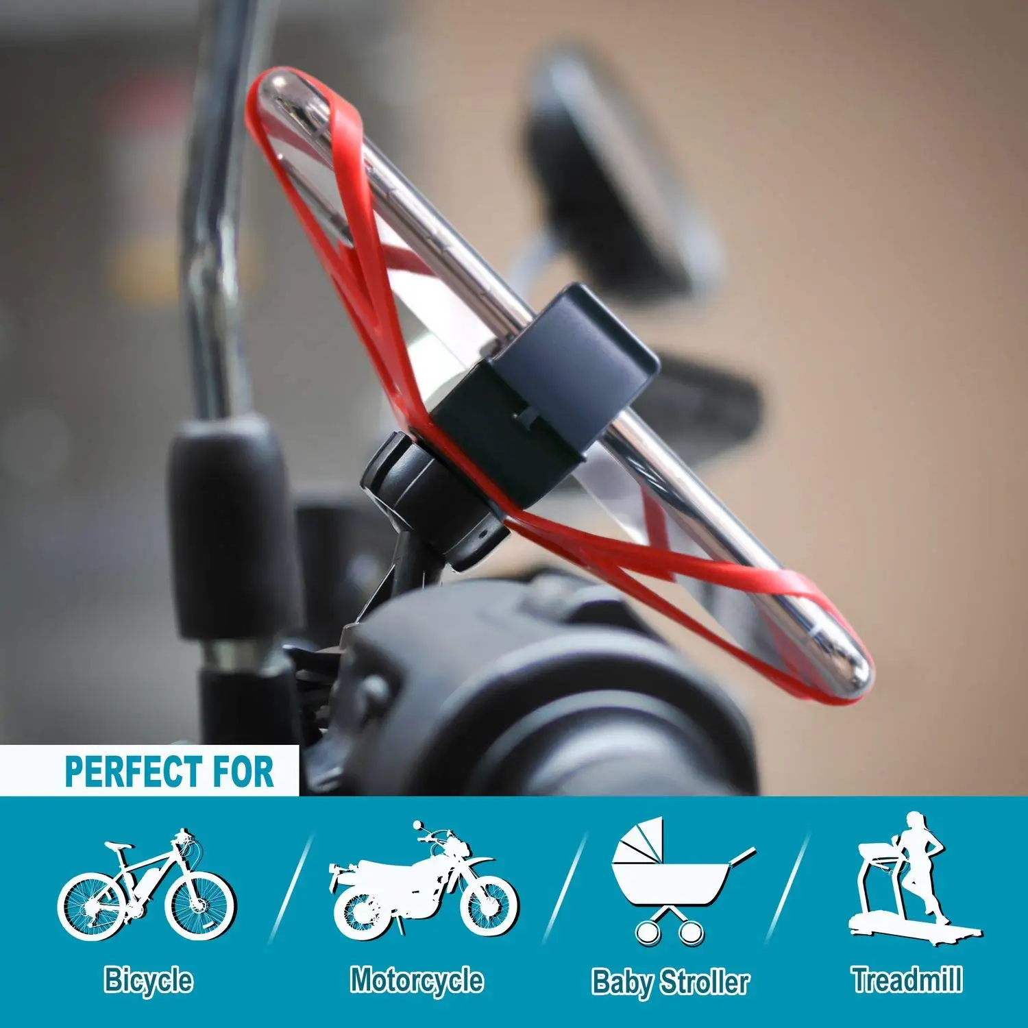 mobile phone stand for desk Universal Bike Bicycle Mobile Phone Holder Anti-Slip Motorcycle Handlebar Mount for iPhone X Xs Max Samsung Huawei Xiaomi Redmi mobile phone holder for car