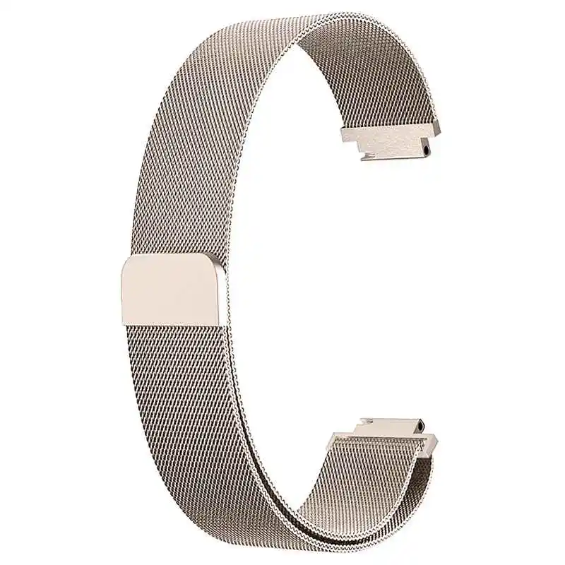 Joyozy для Fitbit Inspire HR Band Сменная сетка магнитный браслет из нержавеющей стали для наручных часов - Цвет ремешка: Champagne gold
