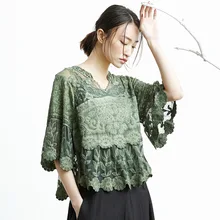 Летняя женская футболка в итальянском стиле, 2 предмета, свободная Кружевная футболка, Женская Весенняя модная футболка, Женская хлопковая Повседневная футболка, Женская Футболка camisa