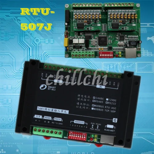 16AI аналоговый вход 0-10 В 4-20mA Ethernet RTU модуль 0.1% прецизионное ADC сбор и передача |