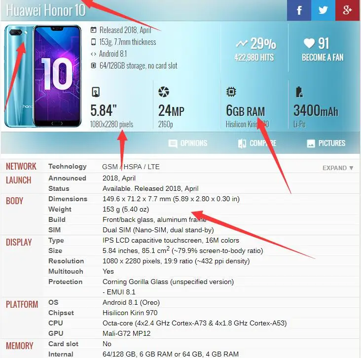 Для huawei Honor 10 задняя крышка стекло+ пластик для Honor 10 Задняя крышка батареи задняя крышка Корпус Дверь Замена Ремонт Запасные части