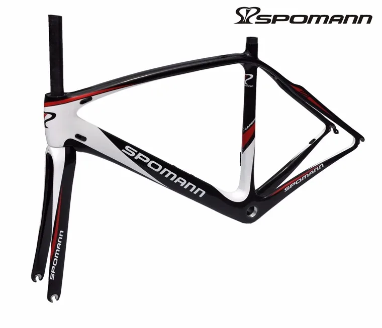 Clearance 2016 SPOMANN road bike frame full carbon fiber china bicycle frame 51CM bicicleta parts carbon frame + fork + clamp + headset 2