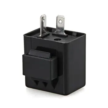 

Turn Signal Flasher Blinker Relay 12V 2 Pin for Motorcycle LED Indicator Light