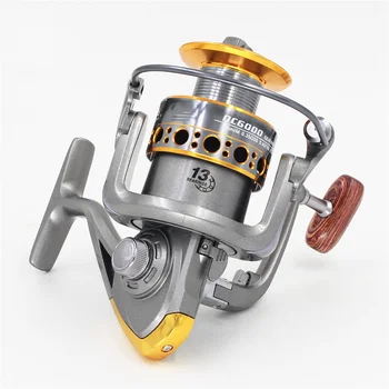 

DC1000-7000 13BB 5.2:1 Metal Spinning Fishing Reel Fly Wheel For Fresh/Salt Water Sea Fishing Spinning Reel Carp Fishing