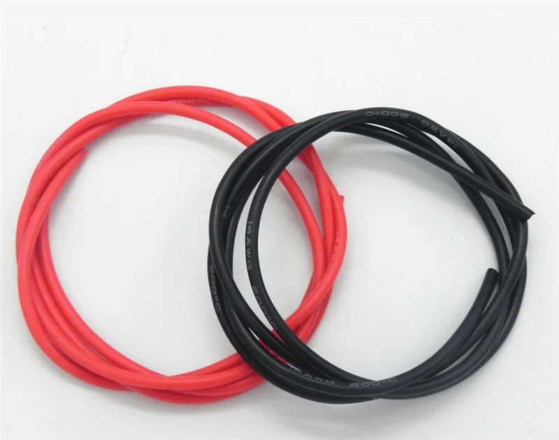 5 компл./лот 8AWG 1 м силиконовый провод кабель 0,5 м черный+ 0,5 м красный проводник для строительства высокое Температура Луженая Медь кабель