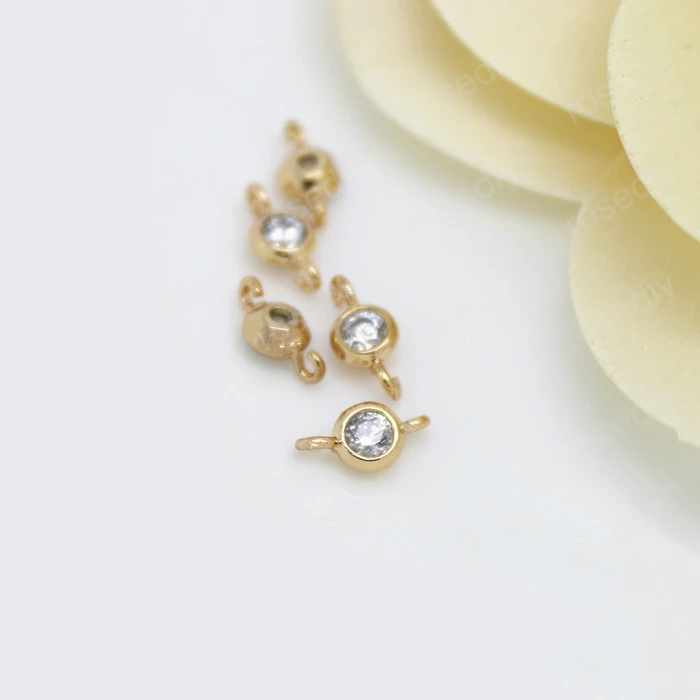 Латунные подвески с 2 отверстиями 24 к 4 х8 мм 6 шт.|diy jewelry accessories|jewelry accessoriesdiy |