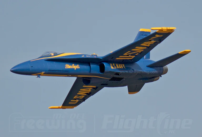 Freewing F18 F/A 18C Hornet Blue Angels 90 мм EDF Jet PNP или комплект + servo выдвижной F 18 C