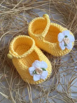 

Crochet Baby bootie shoes, slipper model number ZKLl0017