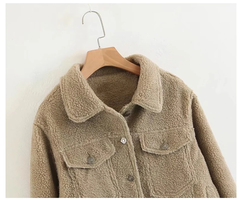 New 2018 Winter Coat Women Winter Casual Brown Long Sleeve Collar Jacket Thick Hooded Cotton Basic Women Warm Parkas D8A22 (4)