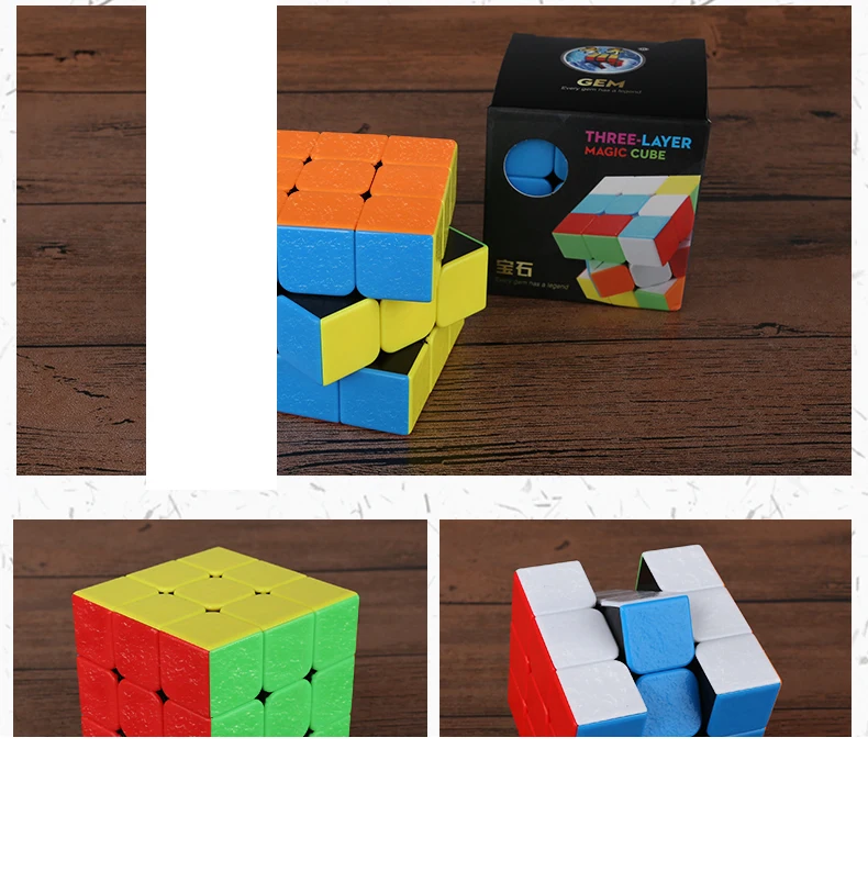 ShengShou драгоценный камень 3x3x3 Magic Cube Stickerless 3x3 кубик Профессиональный Neo Скорость куб, головоломка кубик-антистресс игрушки для детей