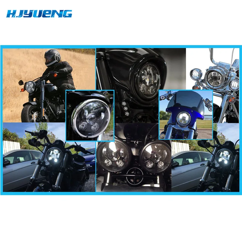 5 75 &quotАнгел глаз DRL Harley запчасти светодиодный Moto фонарь для Sportster 1200 72 48 883 проектор
