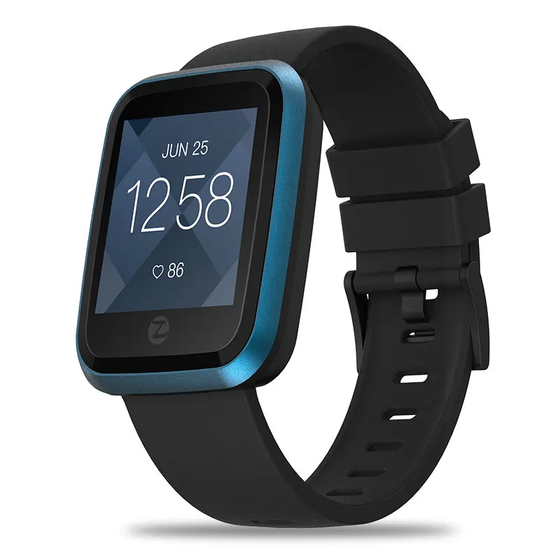 Монитор сердечного ритма Zeblaze с украшением в виде кристаллов 2 Smartwatch 2.5D 1,29 дюймов Цвет Экран Горилла Стекло IP67 Водонепроницаемый модные часы Smart Watch - Цвет: Синий