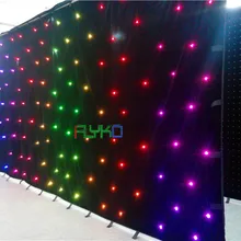 3x6 м светодиодный звездный занавес dmx 512 контроллер