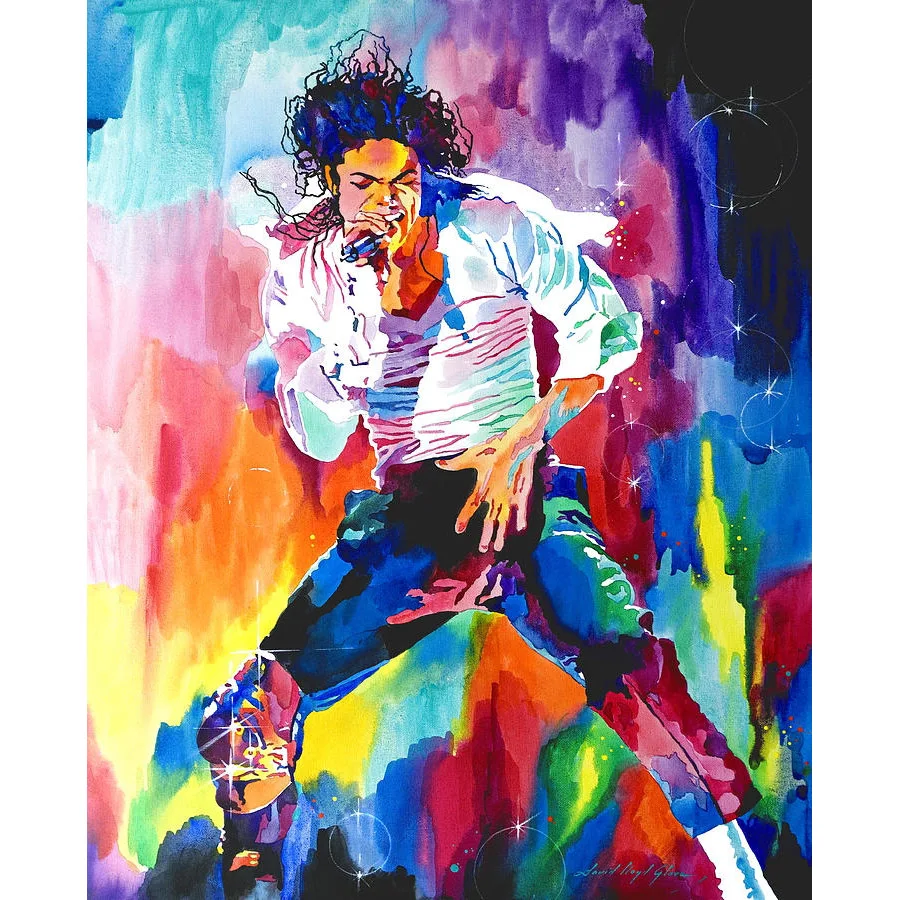 Canvas Oil Painting Famous Star Michael Jackson Home Decor By Numbers