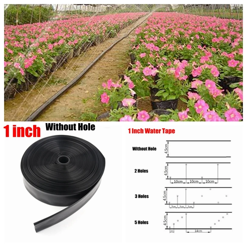

200m/Roll 1" N45 Without Hole Irrigation Hose Agricultural Soft Water Tape Garden Greenhouse Irrigation System Water Belt