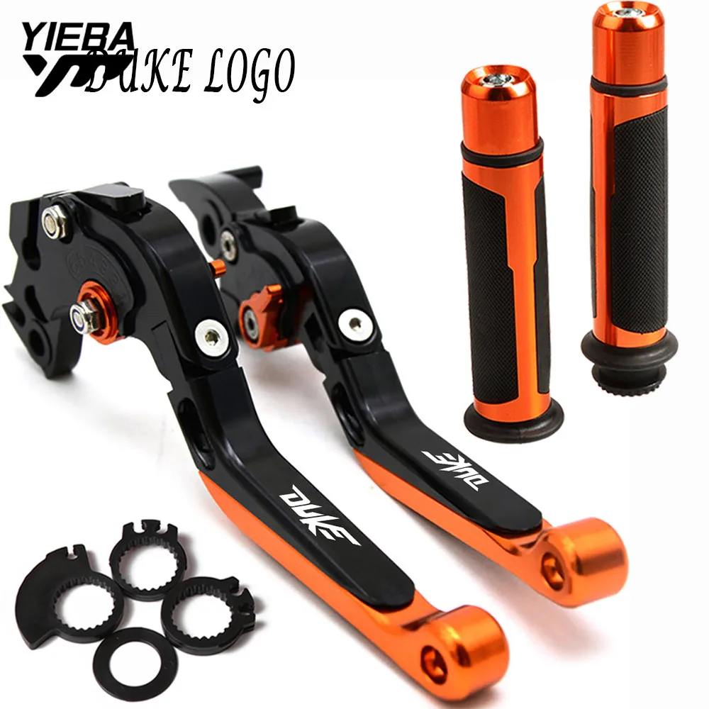 

Motorcycle Levers Ajustable Brake Clutch Levers Handlebar handle grips Ends FOR 390 250 DUKE 390 DUKE250/390 2013-2017 2016 2015