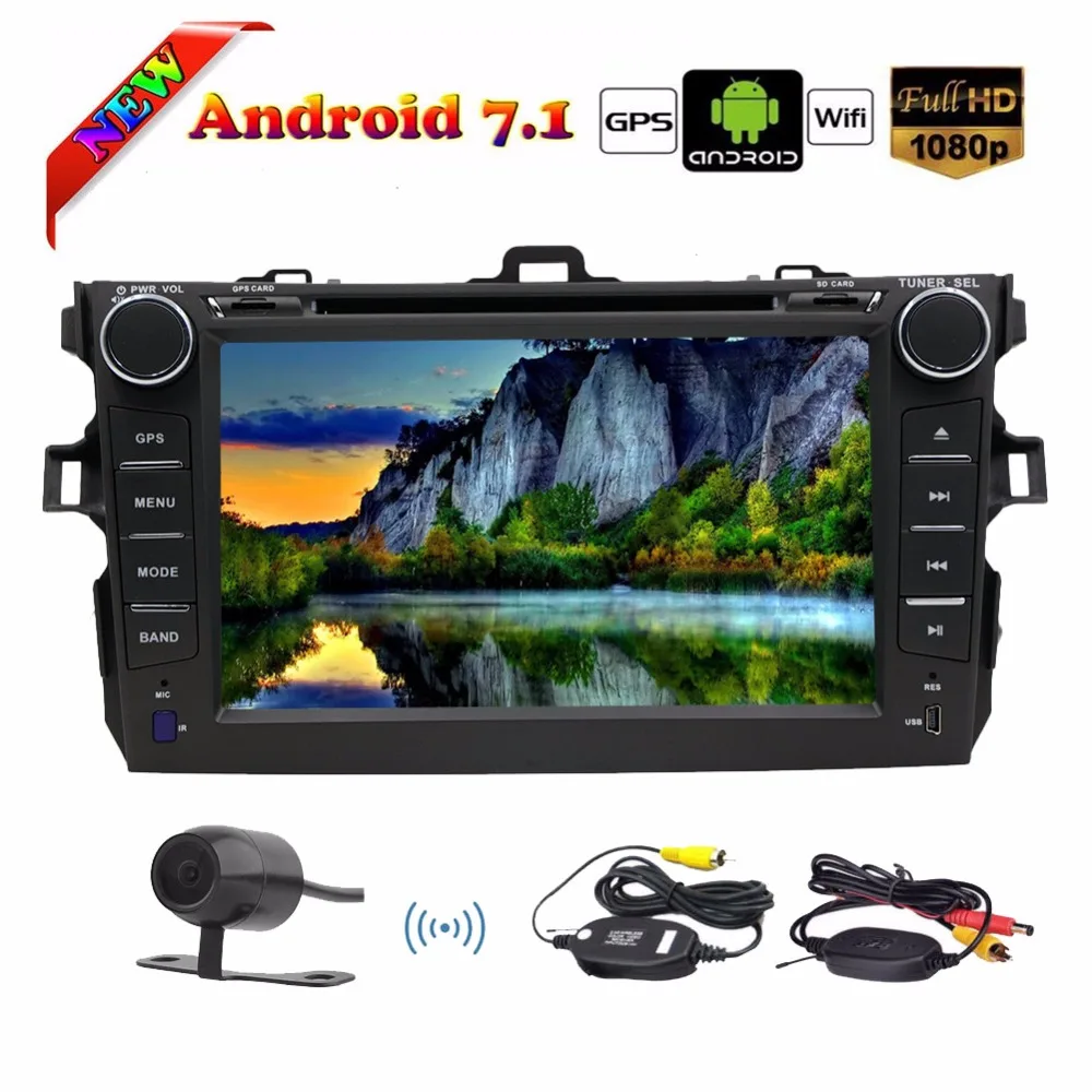 

Two 2 Din Car Stereo Android 7 8 Core Car DVD Player In deck Head Unit Car Autoradio GPS Navigation with Capacitive Touchscreen
