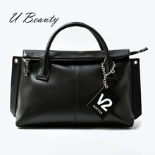U beauty женские кожаные сумки черные из натуральной коровьей кожи воловья Сумочка для женщин с 2 дополнительными плечевыми ремнями UBHX0001