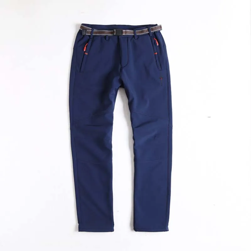 SCRIOSADH hombre suave de lana al aire libre pantalones mantener caliente a prueba de viento pantalones de cáscara suave de los hombres al aire libre senderismo Trekking pantalones de pesca