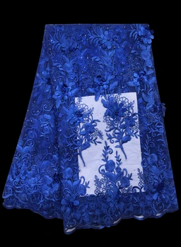 

2018 high quality French Nigerian sequins net lace,African tulle mesh sequence lace fabric for party dress 5yards/lot
