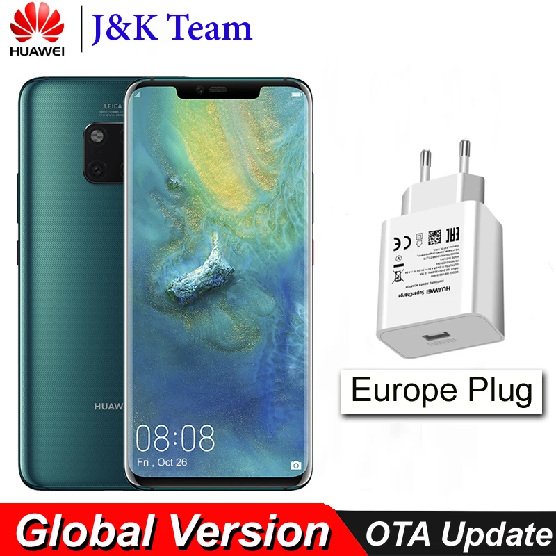 Huawei Mate 20 Pro Wireless Charging In-Screen Fingerprint 40MP Leica Triple camera Mobile Phone 4200mAh Smartphone Android 9.0