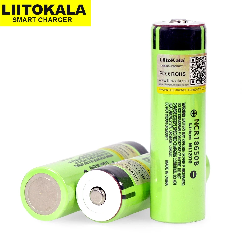 Liitokala NCR18650B 3,7 V 3400mah 18650 перезаряжаемая литиевая батарея подходит для фонарика батареи(без PCB