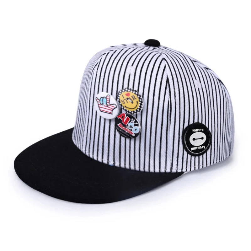 Kid Baseball Cap Stripe Embroidery Outdoor Boy Girl Sport Snapback Children Sunscreen Hat Adjustable Sun Caps Casquette (4)