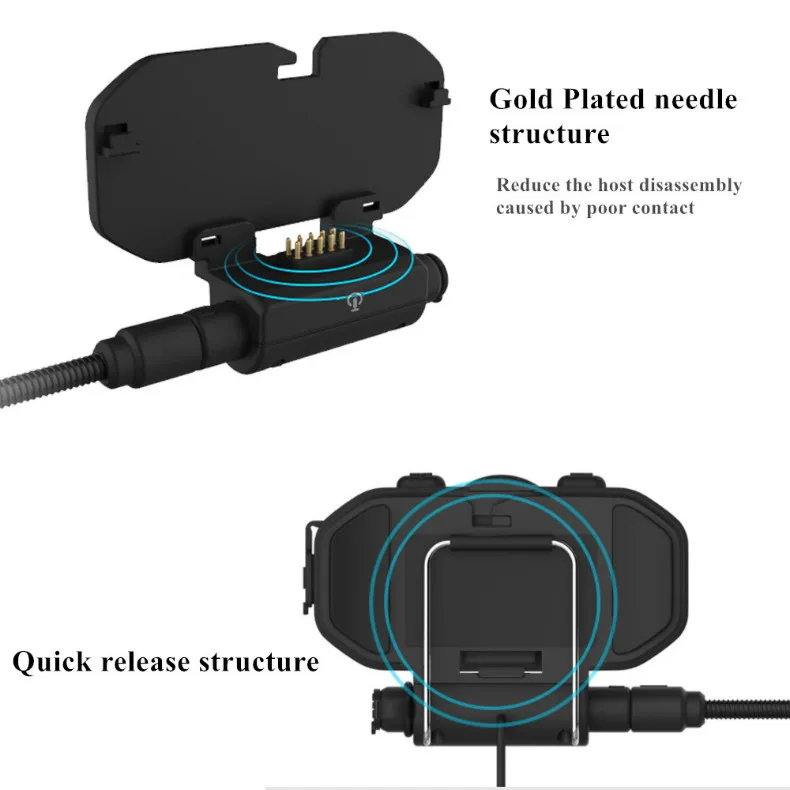 Motorcycle Helmet Bluetooth Headset Vimoto V8 850mAh Multi-function BT Interphone Motorbike Stereo Headphones for Two Way Radios (15)