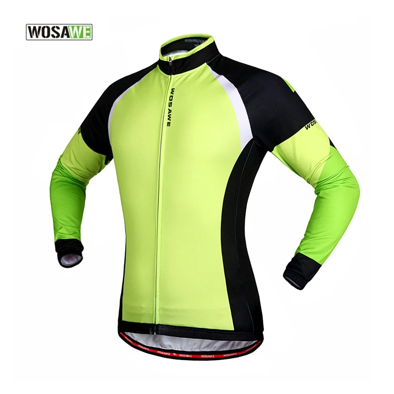 

WOSAWE Cycling Jersey Mtb Downhill Mountain Bike Bicycle Cycling Clothing Winter Autumn Long Sleeve Riding Outdoor Sportswear