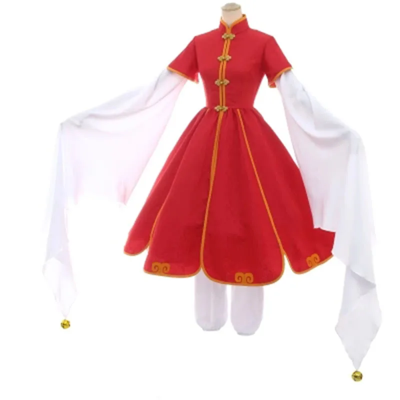 Горячая аниме Косплэй CardCaptor Сакура card captor chinoiserie костюм на Хэллоуин Карнавальный