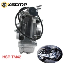 ZSDTRP HSR42 TM42 TM42-8 42mm Bomba de Acelerador MIKUNI Carburador Carb Pumper Para 4T 600cc-900cc Harley Motocicleta