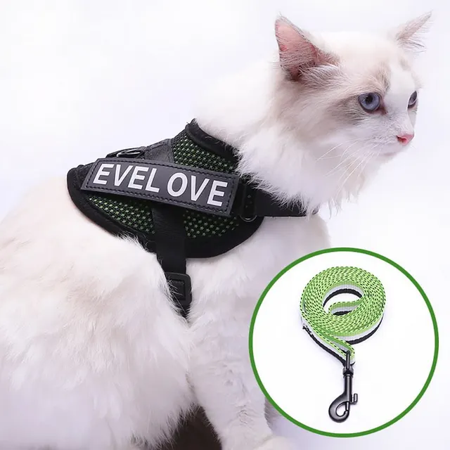 Aliexpress Com Buy Hoomall 1set Soft Nylon Cats Leashes Harness Set For Cats Dogs Pet