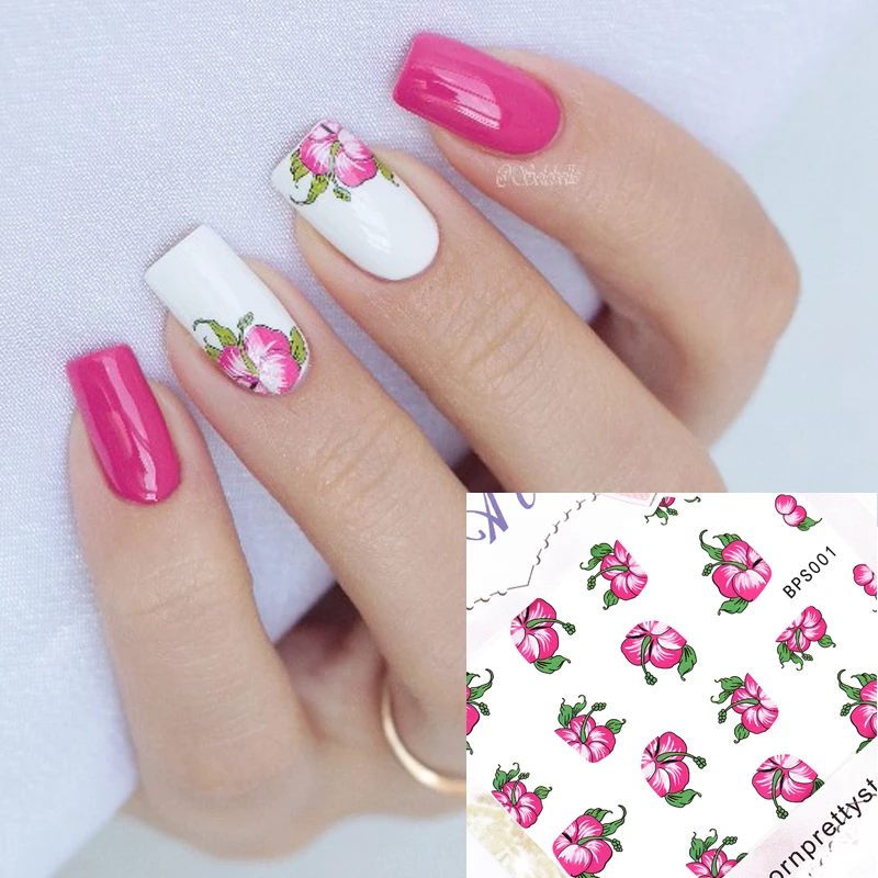 bloomy floral flower nail water decals transfer stickers nail sticker manicure bloomy floral flower nail water decals transfer stickers nail sticker manicure