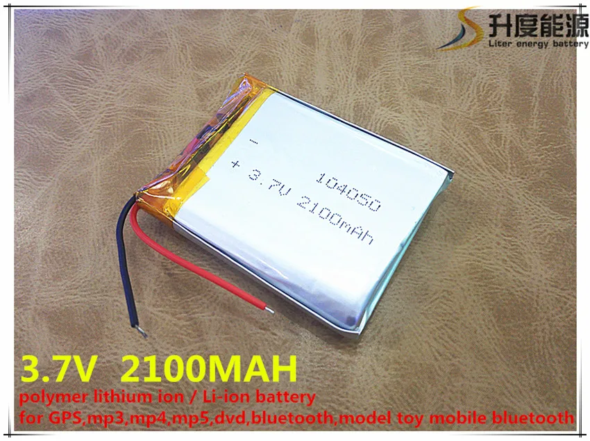 Li-po 3,7V литий-полимерный аккумулятор 104050 2100MAH планшетный ПК навигация Мобильная мощность GIY