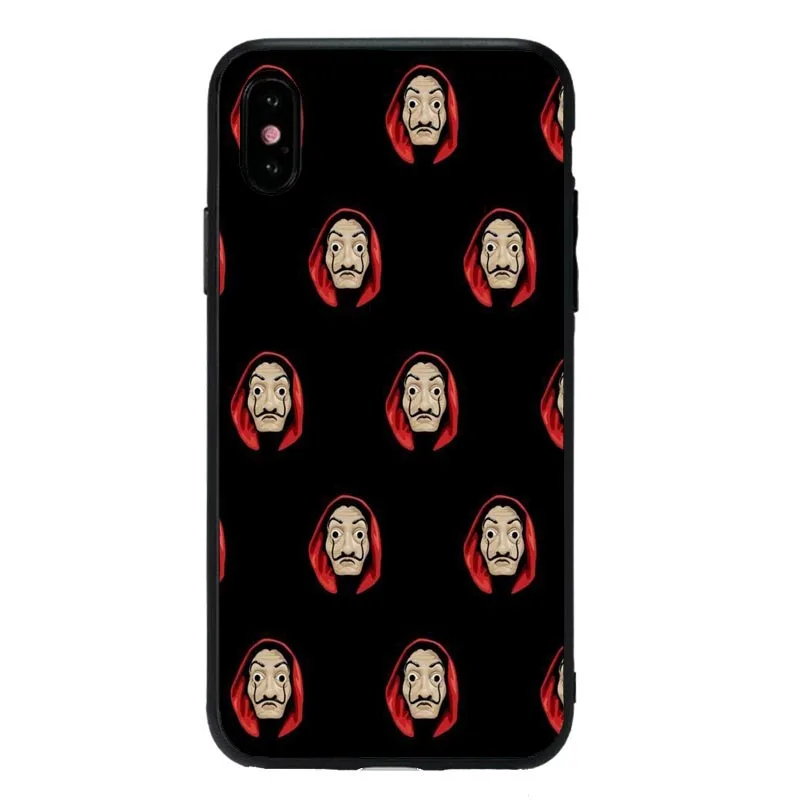 La Casa De Papel чехол для телефона чехол для iPhone 11Pro 5S SE 6 6S Plus 7 8 8Plus XS MAX XR Мягкий силиконовый чехол для телефона - Цвет: TPU
